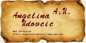 Angelina Udovčić vizit kartica